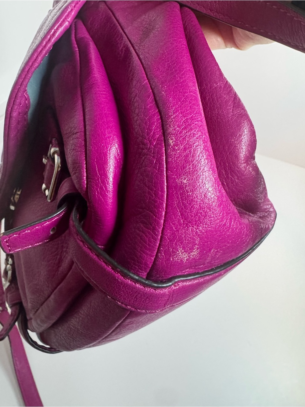 #440 Coach Madison Annabelle Leather Two-Way Satchel Crossbody Bag - Picture 14 of 17